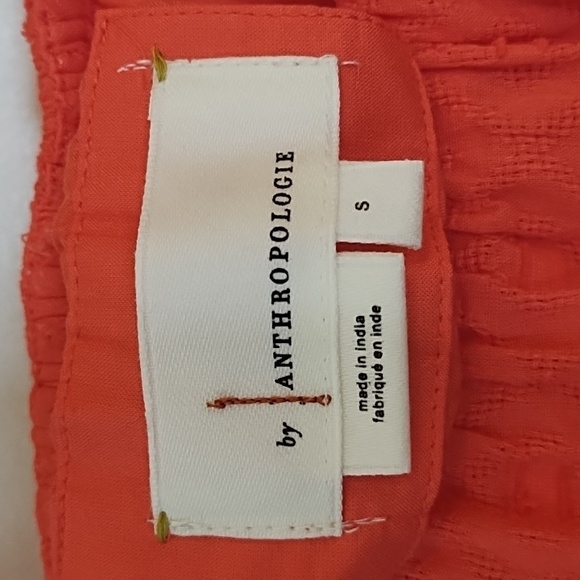 Anthropologie Coral Embroidered Coastal Boho Tunic Dress Size Small - Picture 8 of 11